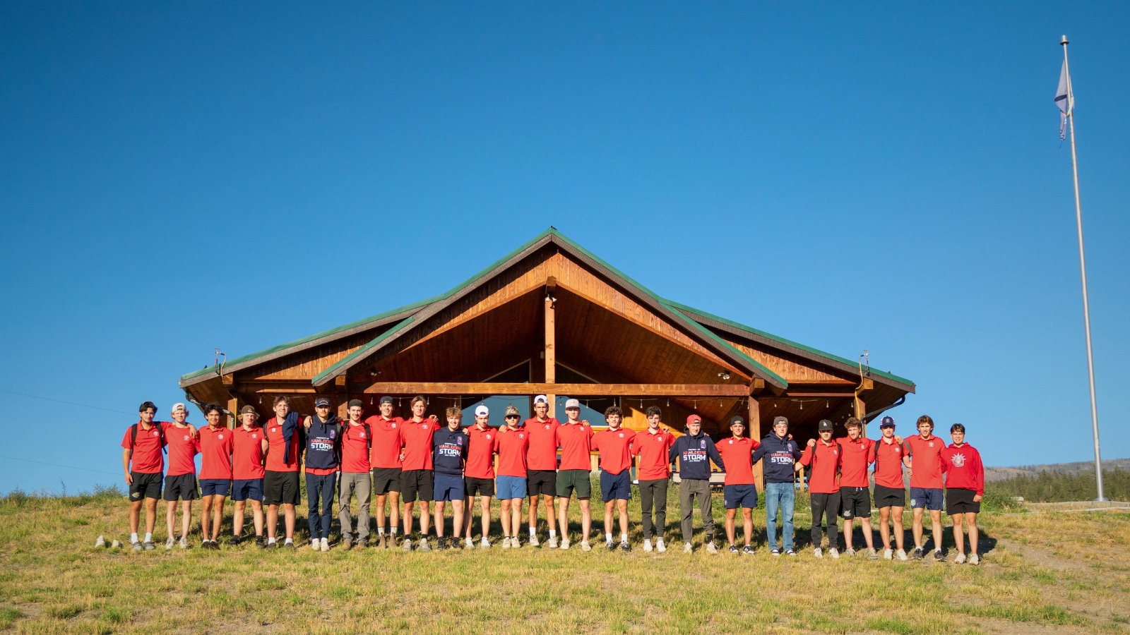 Kamloops Storm players at Honour Ranch